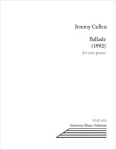 Ballade piano sheet music cover